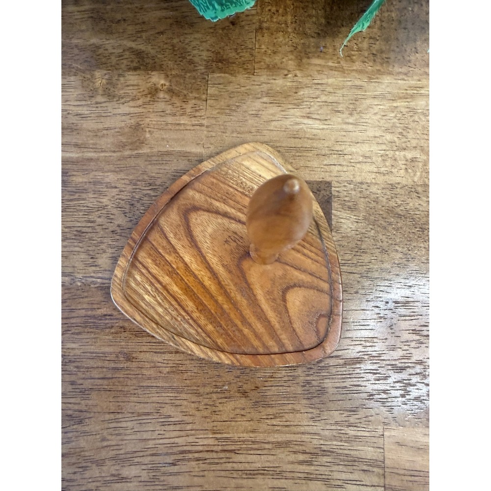 Vintage Mid-Century Modern Wooden Paper Towel Toilet Paper Holder Stand‎ - Picture 4 of 6